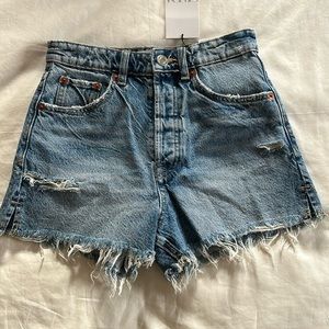NWT - Zara High Rise split shorts